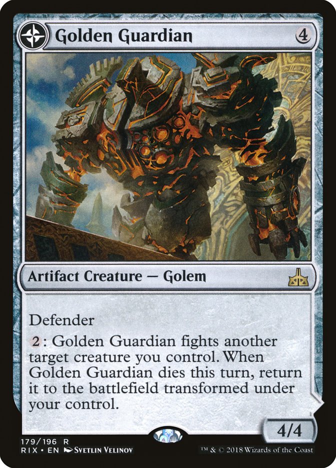 Golden Guardian // Gold-Forge Garrison [Rivals of Ixalan] - The Mythic Store | 24h Order Processing