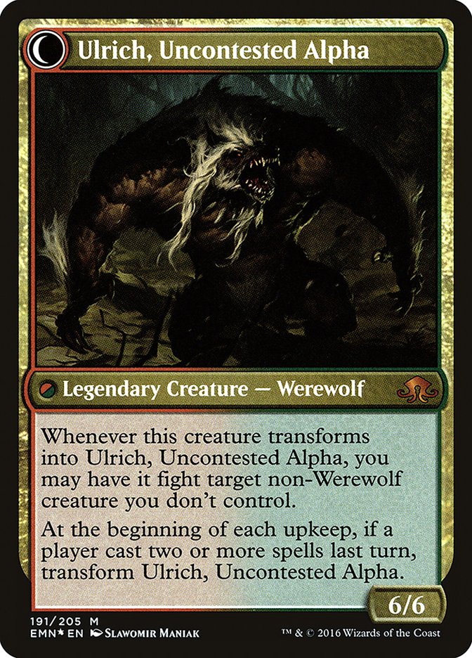 Ulrich of the Krallenhorde // Ulrich, Uncontested Alpha [Eldritch Moon Prerelease Promos] - The Mythic Store | 24h Order Processing