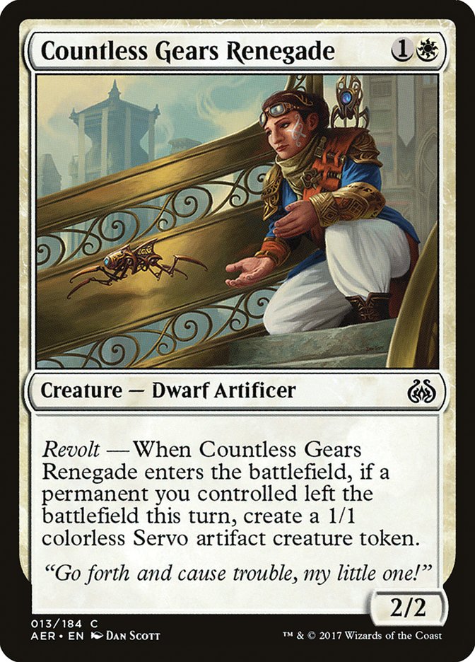 Countless Gears Renegade [Aether Revolt] - The Mythic Store | 24h Order Processing