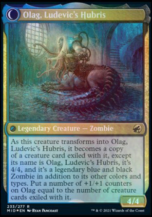 Ludevic, Necrogenius // Olag, Ludevic's Hubris [Innistrad: Midnight Hunt Prerelease Promos] - The Mythic Store | 24h Order Processing