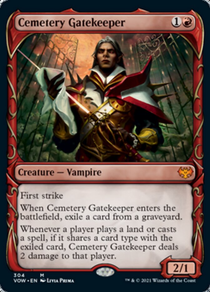 Cemetery Gatekeeper (Showcase Fang Frame) [Innistrad: Crimson Vow] - The Mythic Store | 24h Order Processing