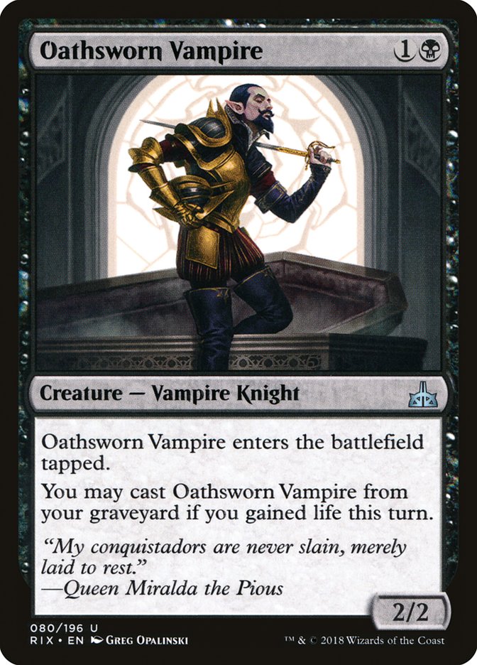 Oathsworn Vampire [Rivals of Ixalan] - The Mythic Store | 24h Order Processing