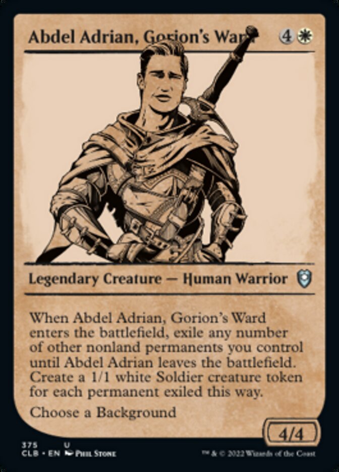 Abdel Adrian, Gorion's Ward (Showcase) [Commander Legends: Battle for Baldur's Gate] - The Mythic Store | 24h Order Processing