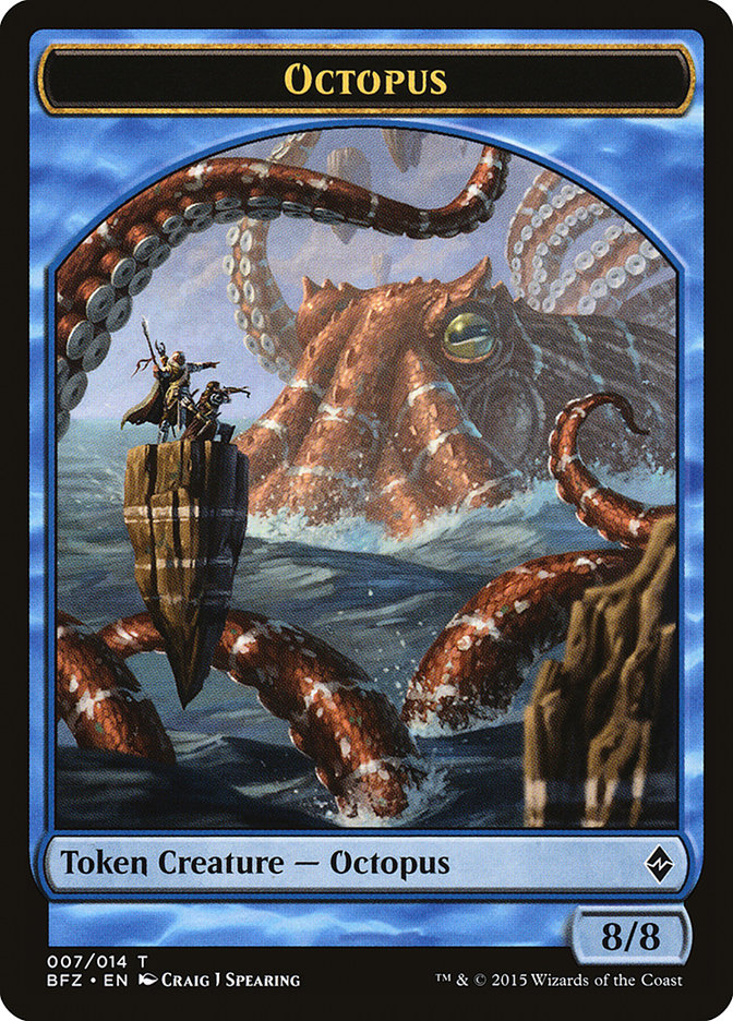 Octopus Token [Battle for Zendikar Tokens] - The Mythic Store | 24h Order Processing