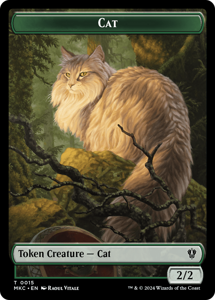 Drake // Cat Double-Sided Token [Murders at Karlov Manor Commander Tokens] - The Mythic Store | 24h Order Processing