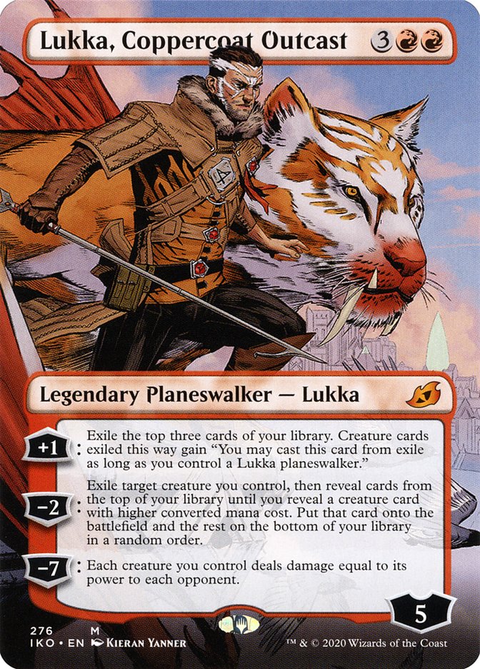 Lukka, Coppercoat Outcast (Borderless) [Ikoria: Lair of Behemoths] - The Mythic Store | 24h Order Processing