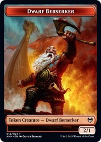 Dwarf Berserker // Tyvar Kell Emblem Double-Sided Token [Kaldheim Tokens] - The Mythic Store | 24h Order Processing