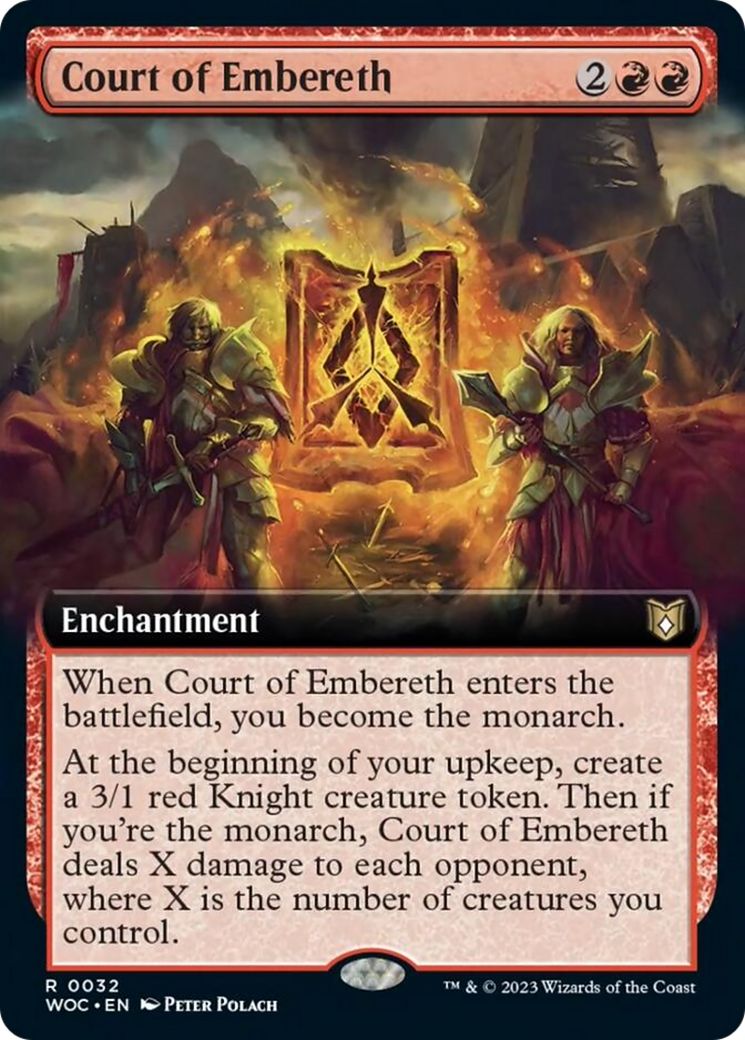 Court of Embereth (Extended Art) [Wilds of Eldraine Commander] - The Mythic Store | 24h Order Processing