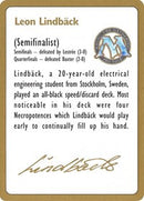 1996 Leon Lindback Biography Card [World Championship Decks] - The Mythic Store | 24h Order Processing