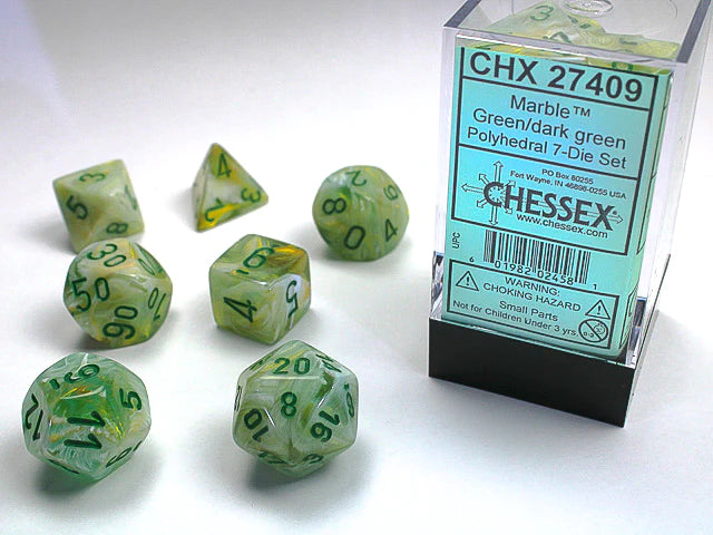 Marble 7-Die Set - The Mythic Store | 24h Order Processing