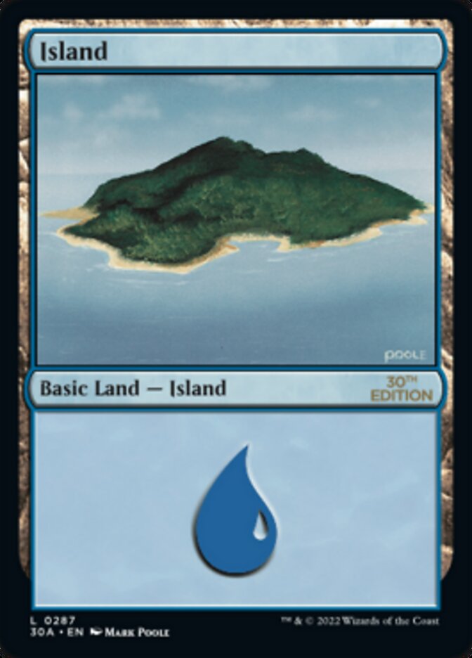 Island (287) [30th Anniversary Edition] - The Mythic Store | 24h Order Processing