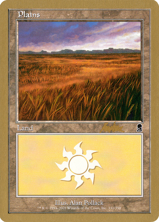 Plains (bk331a) (Brian Kibler) [World Championship Decks 2002] - The Mythic Store | 24h Order Processing