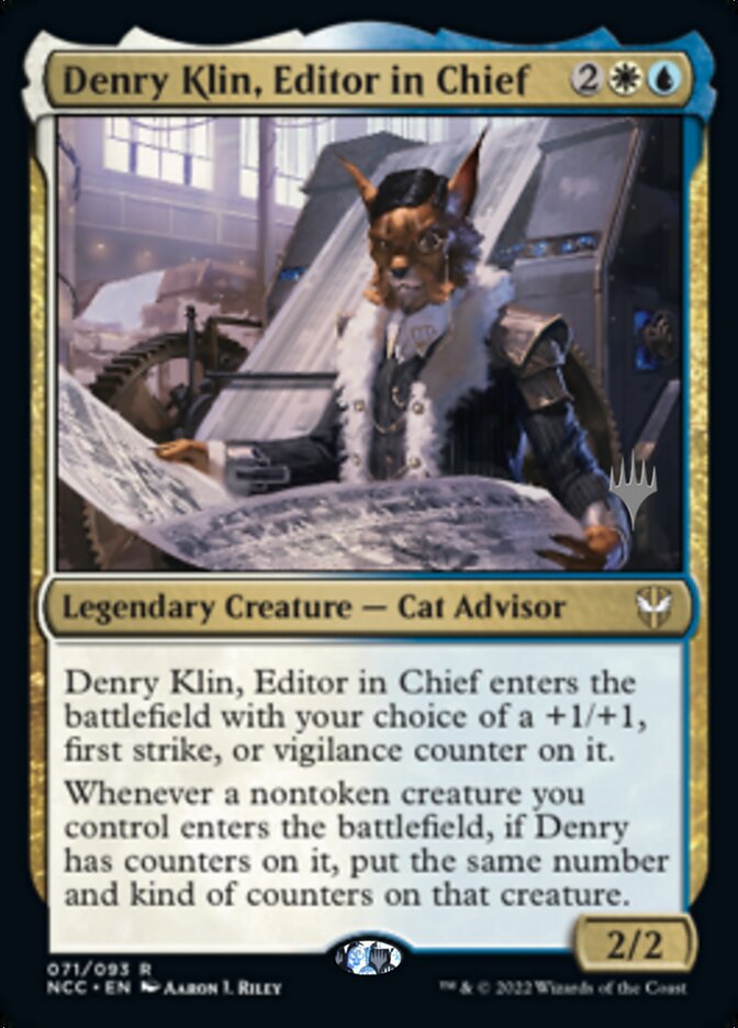 Denry Klin, Editor in Chief (Promo Pack) [Streets of New Capenna Commander Promos] - The Mythic Store | 24h Order Processing