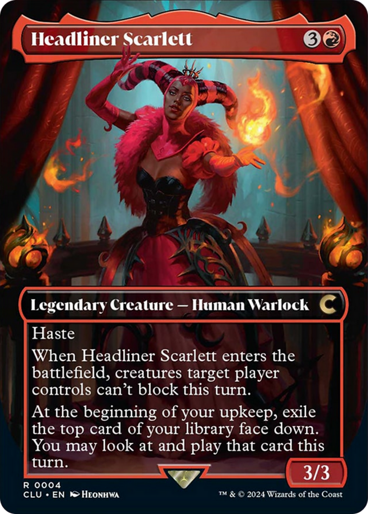 Headliner Scarlett (Borderless) [Ravnica: Clue Edition] - The Mythic Store | 24h Order Processing