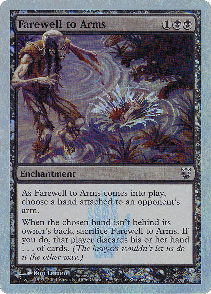 Farewell to Arms (Alternate Foil) [Unhinged] - The Mythic Store | 24h Order Processing