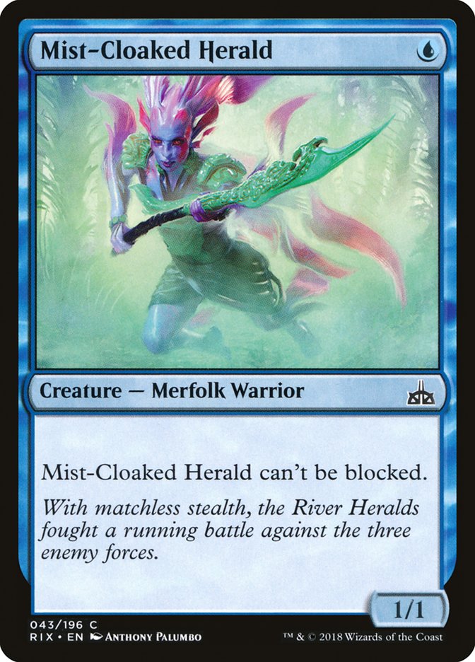 Mist-Cloaked Herald [Rivals of Ixalan] - The Mythic Store | 24h Order Processing
