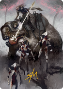 Thalia and The Gitrog Monster Art Card (Gold-Stamped Signature) [March of the Machine Art Series] - The Mythic Store | 24h Order Processing