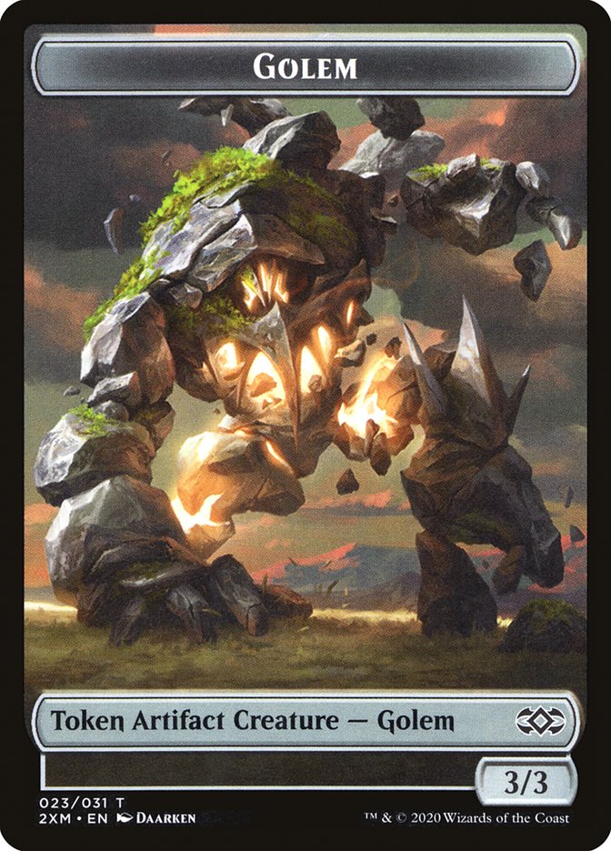 Wolf // Golem Double-Sided Token [Double Masters Tokens] - The Mythic Store | 24h Order Processing