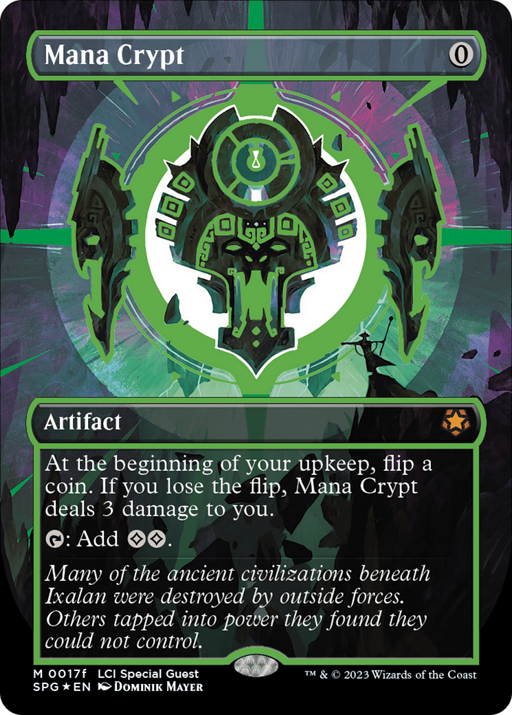 Mana Crypt (0017f) (Borderless) [The Lost Caverns of Ixalan Special Guests] - The Mythic Store | 24h Order Processing