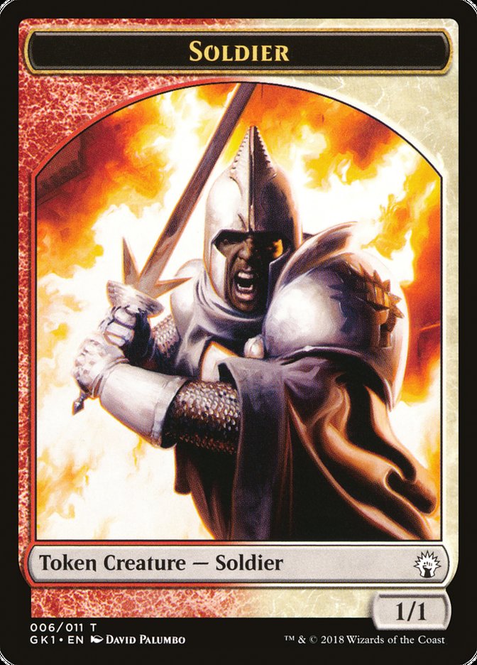 Soldier // Soldier Double-Sided Token [Guilds of Ravnica Guild Kit Tokens] - The Mythic Store | 24h Order Processing