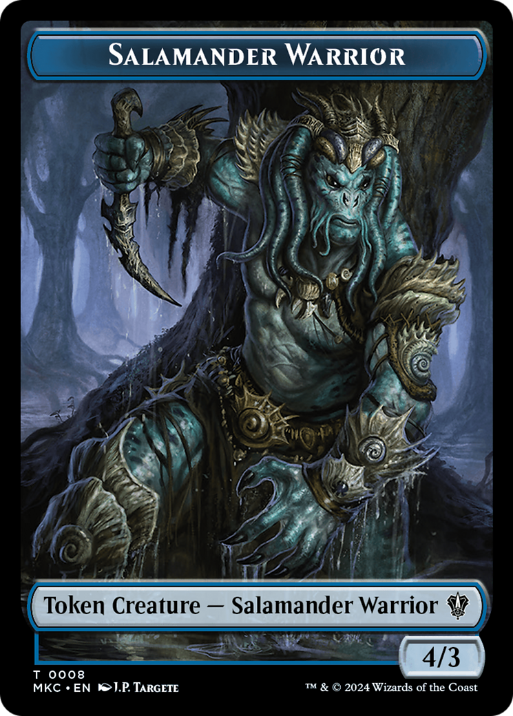 Salamander Warrior // Zombie Double-Sided Token [Murders at Karlov Manor Commander Tokens] - The Mythic Store | 24h Order Processing
