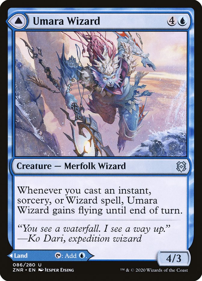 Umara Wizard // Umara Skyfalls [Zendikar Rising] - The Mythic Store | 24h Order Processing