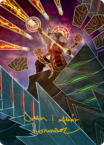 Quintorius, Loremaster Art Card (63) (Gold-Stamped Signature) [March of the Machine Art Series] - The Mythic Store | 24h Order Processing