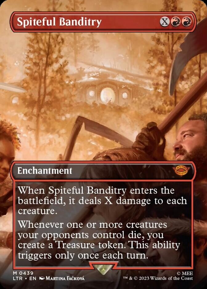 Spiteful Banditry (Borderless Alternate Art) [The Lord of the Rings: Tales of Middle-Earth] - The Mythic Store | 24h Order Processing