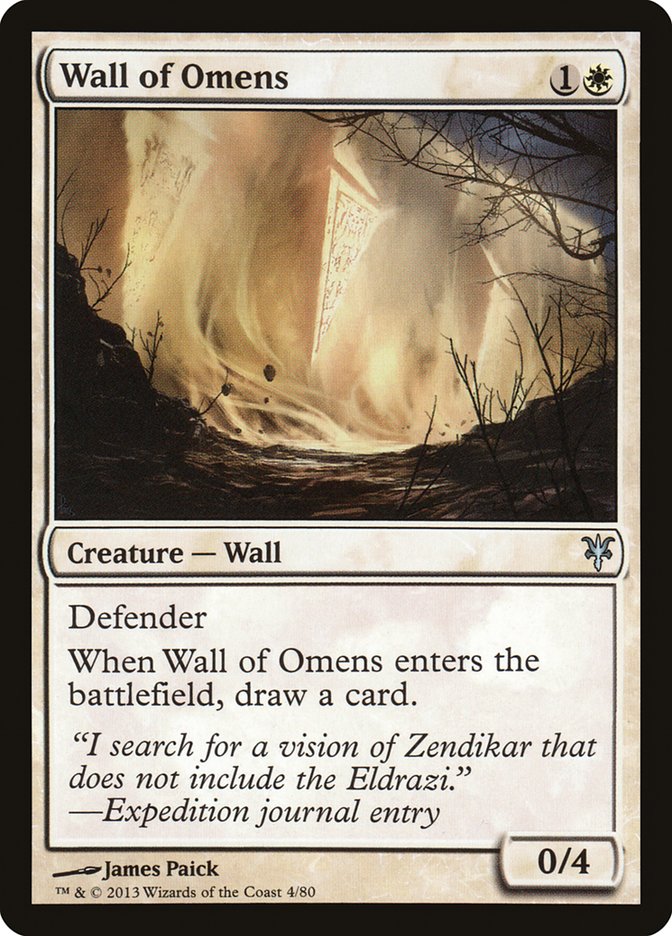 Wall of Omens [Duel Decks: Sorin vs. Tibalt] - The Mythic Store | 24h Order Processing