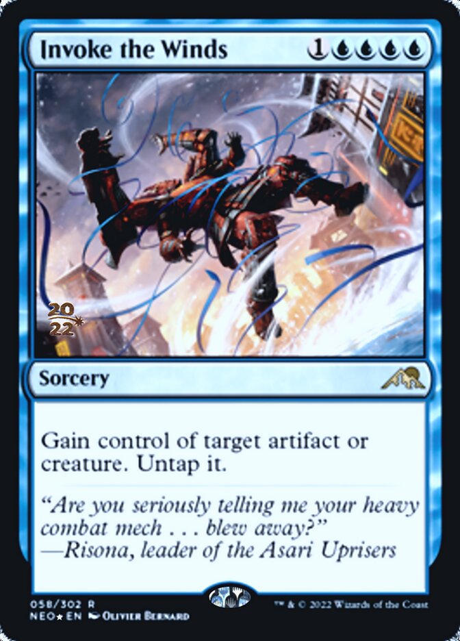 Invoke the Winds [Kamigawa: Neon Dynasty Prerelease Promos] - The Mythic Store | 24h Order Processing
