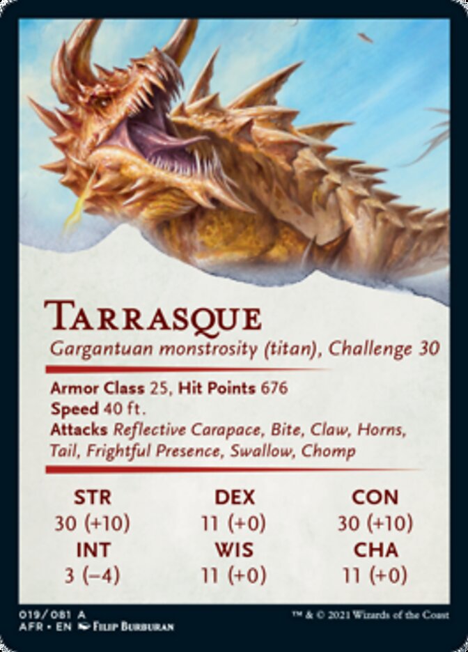 Tarrasque Art Card [Dungeons & Dragons: Adventures in the Forgotten Realms Art Series] - The Mythic Store | 24h Order Processing