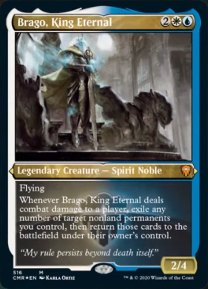 Brago, King Eternal (Etched) [Commander Legends] - The Mythic Store | 24h Order Processing