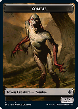 Zombie // Zombie Knight Double-Sided Token [Starter Commander Decks] - The Mythic Store | 24h Order Processing