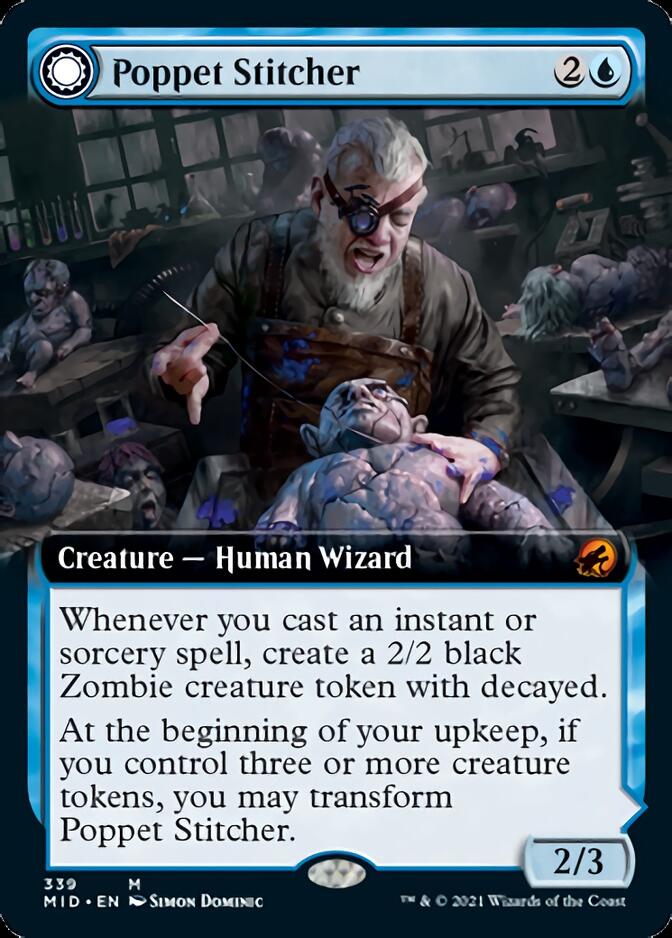 Poppet Stitcher // Poppet Factory (Extended Art) [Innistrad: Midnight Hunt] - The Mythic Store | 24h Order Processing