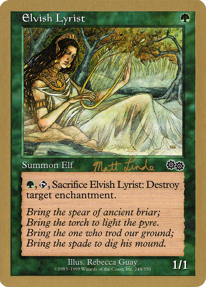Elvish Lyrist (Matt Linde) [World Championship Decks 1999] - The Mythic Store | 24h Order Processing