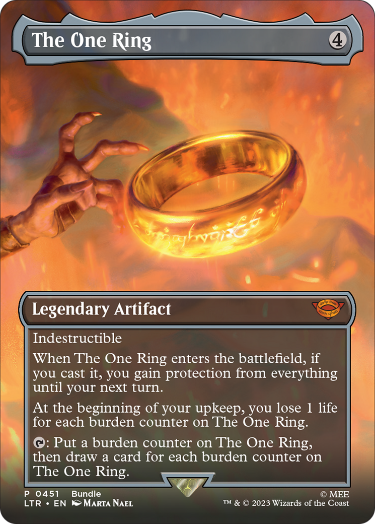 The One Ring (Borderless Alternate Art) [The Lord of the Rings: Tales of Middle-Earth] - The Mythic Store | 24h Order Processing