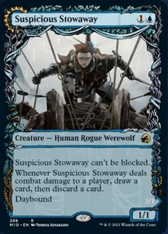 Suspicious Stowaway // Seafaring Werewolf (Showcase Equinox) [Innistrad: Midnight Hunt] - The Mythic Store | 24h Order Processing