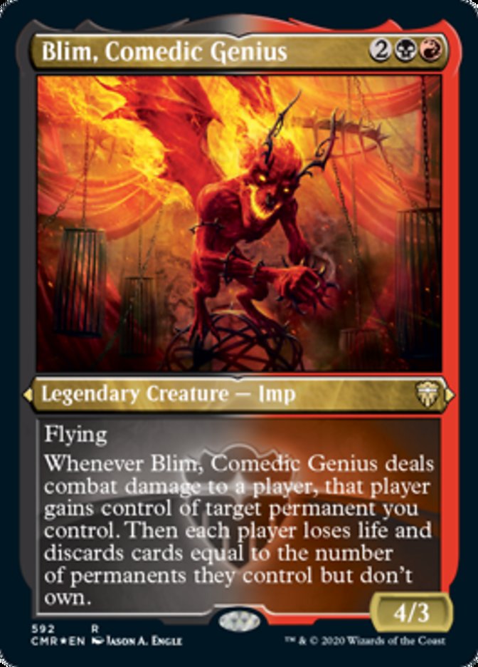 Blim, Comedic Genius (Etched) [Commander Legends] - The Mythic Store | 24h Order Processing