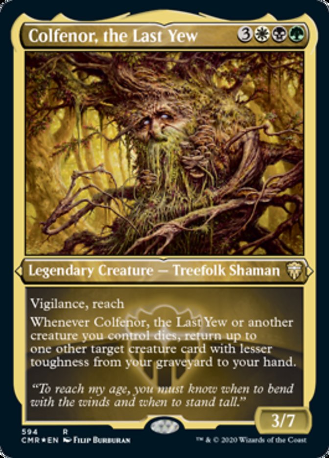Colfenor, the Last Yew (Etched) [Commander Legends] - The Mythic Store | 24h Order Processing