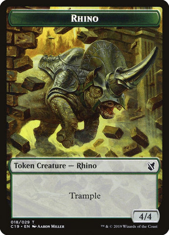 Rhino Token [Commander 2019 Tokens] - The Mythic Store | 24h Order Processing