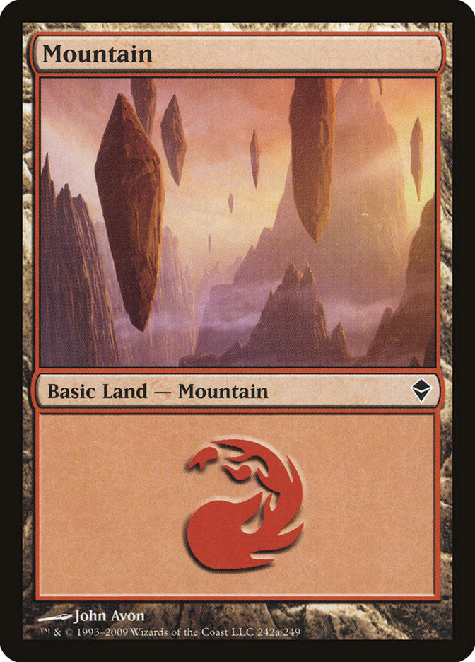 Mountain (242a) [Zendikar] - The Mythic Store | 24h Order Processing