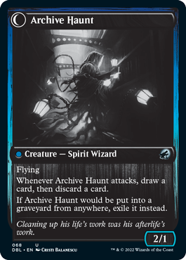 Overwhelmed Archivist // Archive Haunt [Innistrad: Double Feature] - The Mythic Store | 24h Order Processing