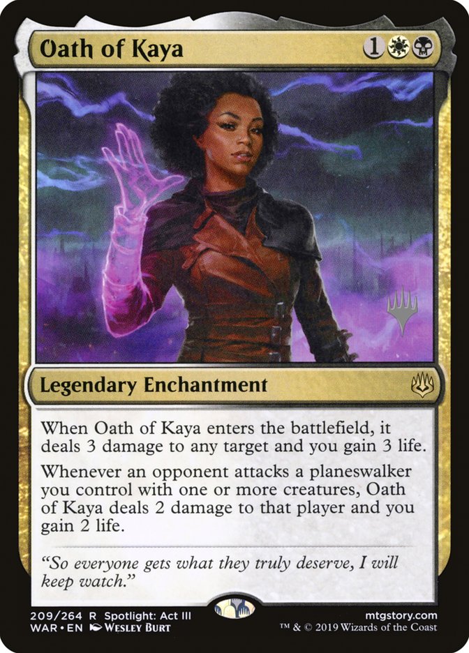 Oath of Kaya (Promo Pack) [War of the Spark Promos] - The Mythic Store | 24h Order Processing