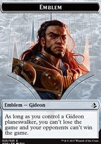 Gideon of the Trials Emblem // Zombie Double-Sided Token [Amonkhet Tokens] - The Mythic Store | 24h Order Processing