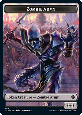 Zombie // Zombie Army Double-Sided Token [Starter Commander Decks] - The Mythic Store | 24h Order Processing