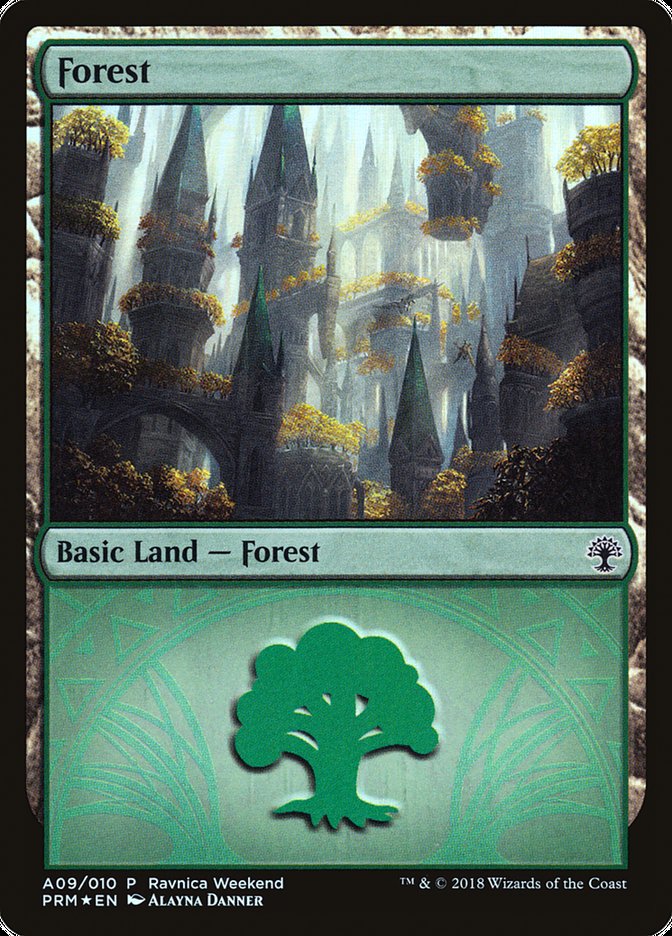 Forest (A09) [Ravnica Allegiance Ravnica Weekend] - The Mythic Store | 24h Order Processing