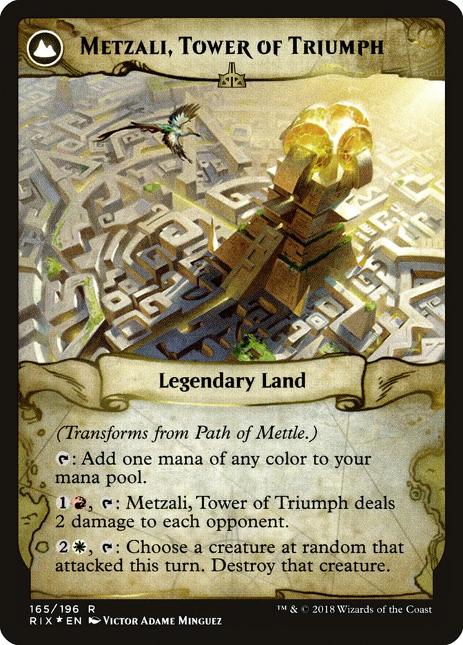 Path of Mettle // Metzali, Tower of Triumph [Rivals of Ixalan Prerelease Promos] - The Mythic Store | 24h Order Processing