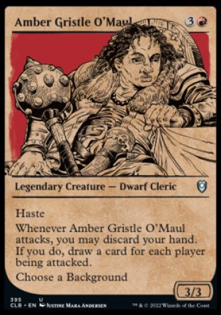 Amber Gristle O'Maul (Showcase) [Commander Legends: Battle for Baldur's Gate] - The Mythic Store | 24h Order Processing