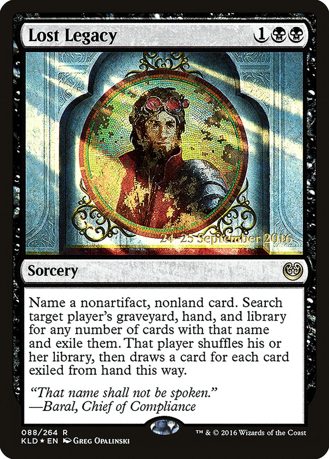 Lost Legacy [Kaladesh Prerelease Promos] - The Mythic Store | 24h Order Processing