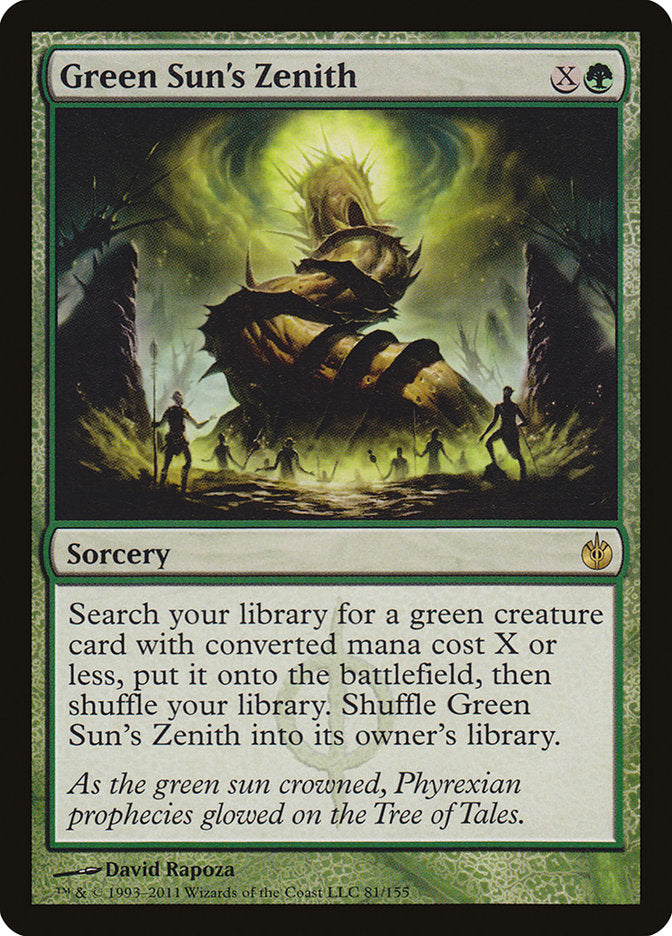 Green Sun's Zenith [Mirrodin Besieged] - The Mythic Store | 24h Order Processing